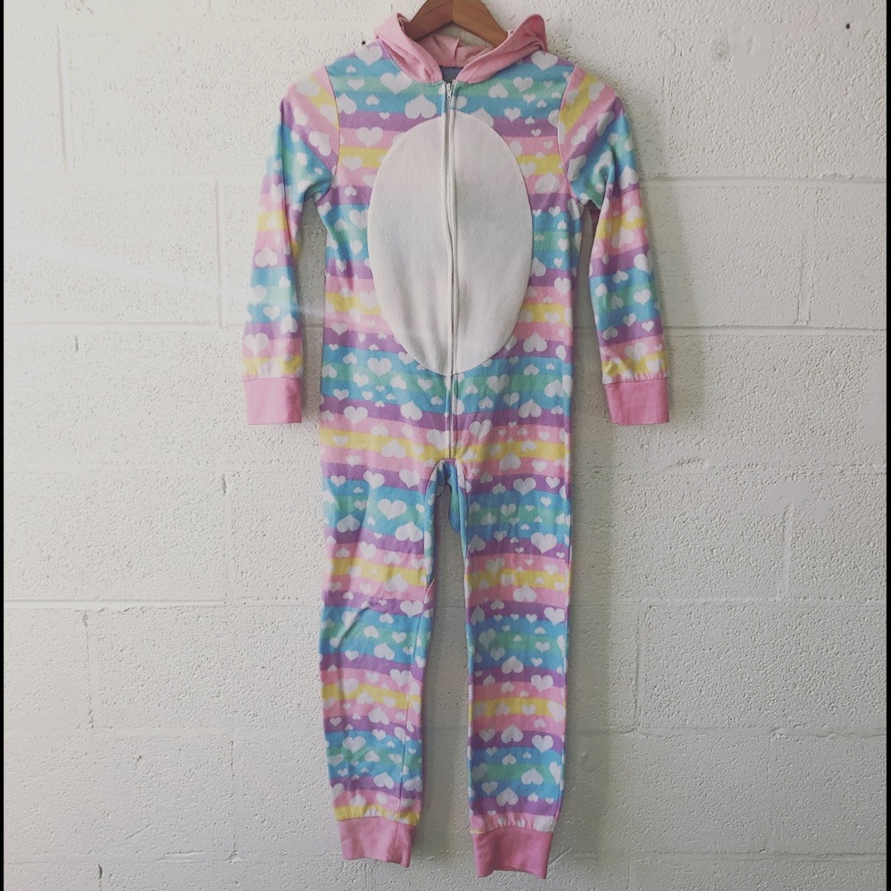Stay Up Late Unicorn fleece pajamas sz: 10